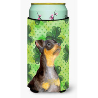 "Caroline's Treasures Miniature Pinscher #2 St Patrick's Decorative Can Hugger, Tall Boy, Multicolor"