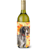 "Caroline's Treasures German Shorthaired Pointer Fall Decorative Bottle Hugger, 750ml, Multicolor"