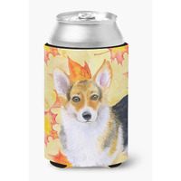 "Caroline's Treasures Pembroke Corgi Fall Decorative Can Hugger, Multicolor"