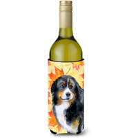 "Caroline's Treasures Bernese Mountain Dog Fall Decorative Bottle Hugger, 750ml, Multicolor"