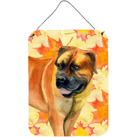 "Caroline's Treasures Boerboel Mastiff Fall Metal Print, 16"" x 12"", Multicolor"