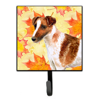 "Caroline's Treasures Smooth Fox Terrier Fall Wall Hook, Small, Multicolor"