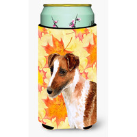 "Caroline's Treasures Smooth Fox Terrier Fall Decorative Can Hugger, Tall Boy, Multicolor"
