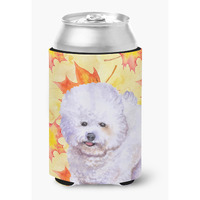 "Caroline's Treasures Bichon Frise Fall Decorative Can Hugger, Multicolor"