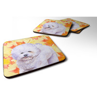 "Caroline's Treasures Bichon Frise Fall Decorative coasters, Multicolor"