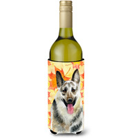 "Caroline's Treasures East-European Shepherd Fall Decorative Bottle Hugger, 750ml, Multicolor"