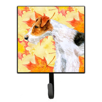 "Caroline's Treasures Fox Terrier Fall Wall Hook, Small, Multicolor"