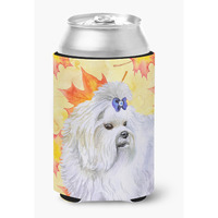 "Caroline's Treasures Maltese Fall Decorative Can Hugger, Multicolor"