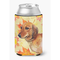 "Caroline's Treasures Dachshund Fall Decorative Can Hugger, Multicolor"