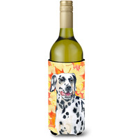 "Caroline's Treasures Dalmatian Fall Decorative Bottle Hugger, 750ml, Multicolor"