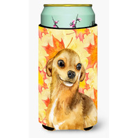 "Caroline's Treasures Chihuahua Fall Decorative Can Hugger, Tall Boy, Multicolor"
