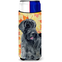 "Caroline's Treasures Giant Schnauzer Fall Decorative Can Hugger, Slim, Multicolor"