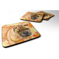 "Caroline's Treasures Shar Pei Fall Decorative coasters, Multicolor"