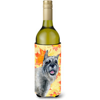 "Caroline's Treasures Schnauzer Fall Decorative Bottle Hugger, 750ml, Multicolor"