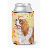 "Caroline's Treasures Cavalier Spaniel Fall Decorative Can Hugger, Multicolor"