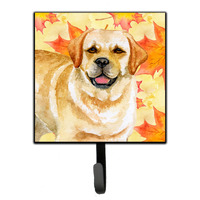 "Caroline's Treasures Golden Retriever Fall Wall Hook, Small, Multicolor"