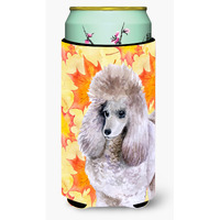 "Caroline's Treasures Poodle Fall Decorative Can Hugger, Tall Boy, Multicolor"