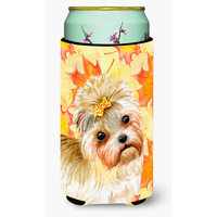 "Caroline's Treasures Morkie Fall Decorative Can Hugger, Tall Boy, Multicolor"