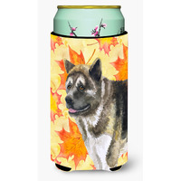 "Caroline's Treasures American Akita Fall Decorative Can Hugger, Tall Boy, Multicolor"
