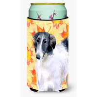 "Caroline's Treasures Borzoi Fall Decorative Can Hugger, Tall Boy, Multicolor"
