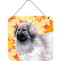 "Caroline's Treasures Moscow Watchdog Metal Print, 6h x 6w, Fall Leaves"