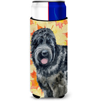 "Caroline's Treasures Black Russian Terrier Fall Decorative Can Hugger, Slim, Multicolor"