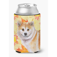 "Caroline's Treasures Shiba Inu Fall Decorative Can Hugger, Multicolor"