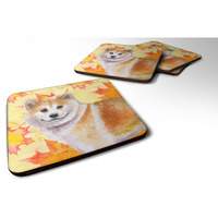 "Caroline's Treasures Shiba Inu Fall Decorative coasters, Multicolor"