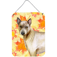 "Caroline's Treasures Thai Ridgeback Fall Metal Print, 16"" x 12"", Multicolor"