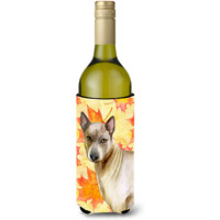 "Caroline's Treasures Thai Ridgeback Fall Decorative Bottle Hugger, 750ml, Multicolor"