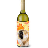 "Caroline's Treasures Pekingese Fall Decorative Bottle Hugger, 750ml, Multicolor"