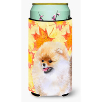 "Caroline's Treasures Pomeranian Fall Decorative Can Hugger, Tall Boy, Multicolor"