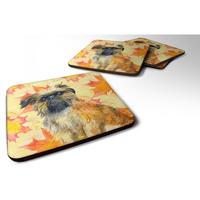 "Caroline's Treasures Brussels Griffon Fall Decorative coasters, Multicolor"