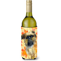 "Caroline's Treasures Brussels Griffon Fall Decorative Bottle Hugger, 750ml, Multicolor"