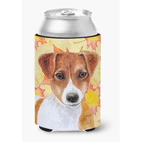 "Caroline's Treasures Jack Russell Terrier Fall Decorative Can Hugger, Multicolor"