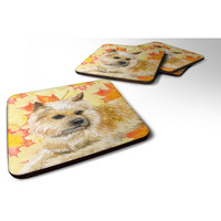 "Caroline's Treasures Cairn Terrier Fall Decorative coasters, Multicolor"