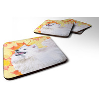 "Caroline's Treasures Samoyed Fall Decorative coasters, Multicolor"