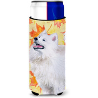 "Caroline's Treasures Samoyed Fall Decorative Can Hugger, Slim, Multicolor"