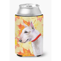 "Caroline's Treasures Bull Terrier Fall Decorative Can Hugger, Multicolor"
