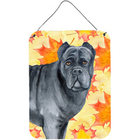 "Caroline's Treasures Cane Corso Fall Metal Print, 16"" x 12"", Multicolor"