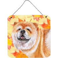 "Caroline's Treasures Cane Corso Metal Print, 6h x 6w, Fall Leaves"
