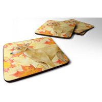 "Caroline's Treasures Italian Greyhound Fall Decorative coasters, Multicolor"