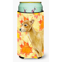 "Caroline's Treasures Italian Greyhound Fall Decorative Can Hugger, Tall Boy, Multicolor"