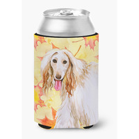 "Caroline's Treasures Afghan Hound Fall Decorative Can Hugger, Multicolor"
