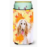 "Caroline's Treasures Afghan Hound Fall Decorative Can Hugger, Tall Boy, Multicolor"