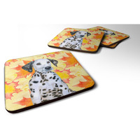 "Caroline's Treasures Dalmatian Puppy Fall Decorative coasters, Multicolor"