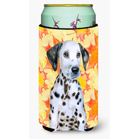 "Caroline's Treasures Dalmatian Puppy Fall Decorative Can Hugger, Tall Boy, Multicolor"