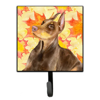 "Caroline's Treasures Doberman Pinscher Fall Wall Hook, Small, Multicolor"