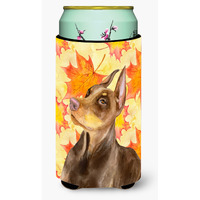 "Caroline's Treasures Doberman Pinscher Fall Decorative Can Hugger, Tall Boy, Multicolor"
