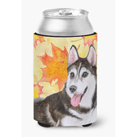 "Caroline's Treasures Siberian Husky #2 Fall Decorative Can Hugger, Multicolor"